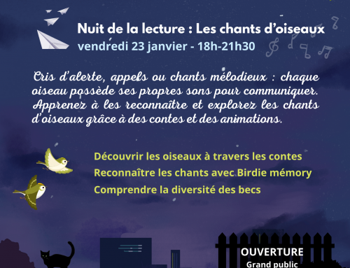 Nuit de la lecture – Les chants d&rsquo;oiseaux